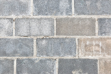 grey brick wall pattern  for background or texture