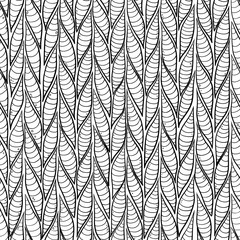 Tropic leaves sennit seamless vector pattern for fashion textile, backgroung, wrapping paper, coloring antistress books