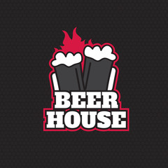 Brew House Vintage Logotype For Beer , Brewing Company