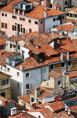 Panele Szklane  Włochy. Wenecja. Widok z góry na dachy