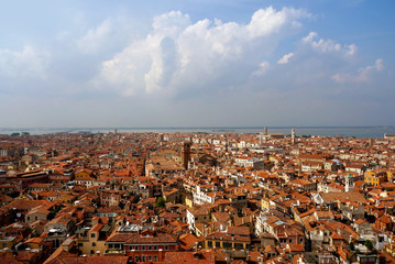 Italy. Venice.  Top view landscape