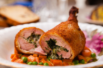 Chicken kiev meal