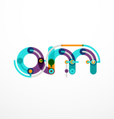 Fototapeta premium Vector letter logo