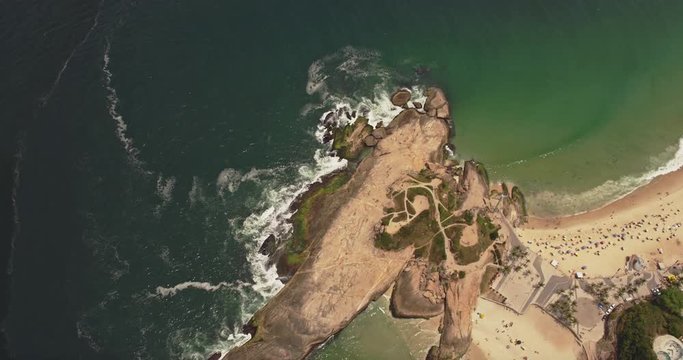 Aerial View of Ipanema Beach, Rio de Janeiro, Brazil