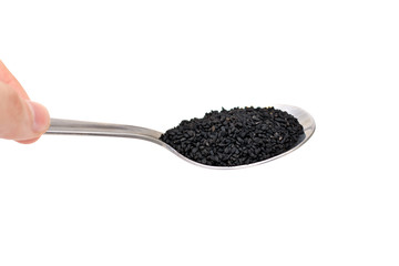 A Spoon Full of Black Cumin Seeds / Nigella Sativa