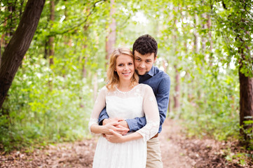 Fototapeta premium Beautiful wedding couple