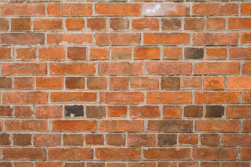 Brick texture in red colour