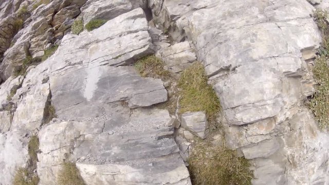 Climbing expedition, mountainering on Olymp mountain in Greece