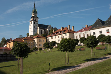 Fototapeta na wymiar Square of historic european city Kremnica