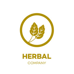 Letter O logo Gold,Green leaf,Herbal,Pharmacy,ecology vector illustration