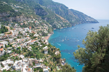 Panorama of the Positano coast - Italy