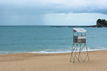 Saint-Jean-de-Luz sand beach in France