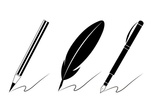 Set Of Pen Icons.