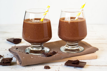 Chocolate banana smoothie