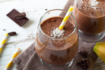 Chocolate banana smoothie