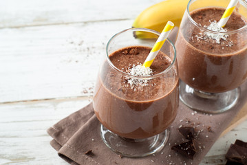Chocolate banana smoothie