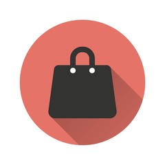 Shopping bag vector icon.