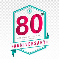 Anniversary emblems template design