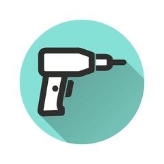 Drill vector icon.