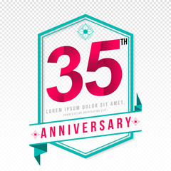 Anniversary emblems template design