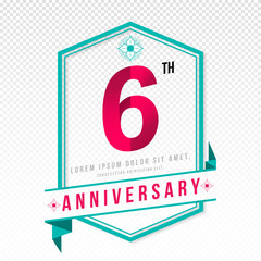 Anniversary emblems template design