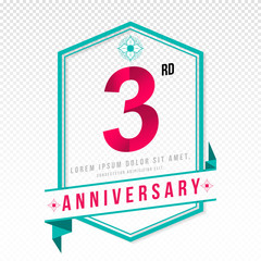 Anniversary emblems template design