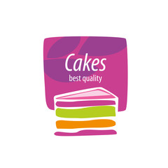 vector logo cake