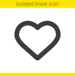 Heart linear icon