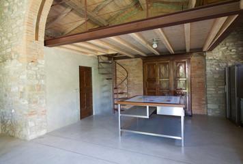 interiors of loft in emilia romagna, kitchen