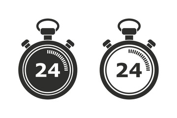 Stopwatch - vector icon.