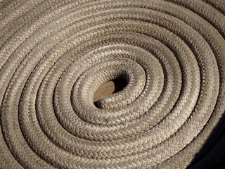 Fototapeta na wymiar Boat rope texture