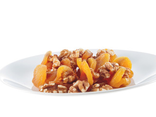 dried apricots and walnuts