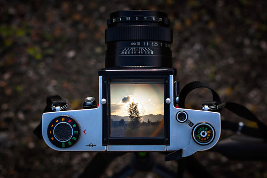 Medium format camera.