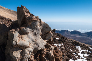 Gesteinsformationen auf dem Pico del Teide auf Teneriffa - UNESCO Weltnaturerbe - Cañadas © lavillia