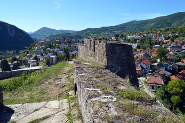 Fototapeta na wymiar Travel to Europa,Jajce in the Bosnia and Herzegovina