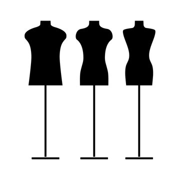 Sewing mannequin. Vector illustration