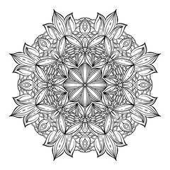 circle pattern with floral ornament.