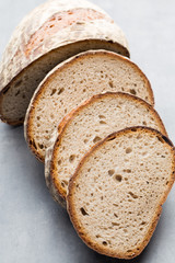 Fresh rustic style bread with pastry.