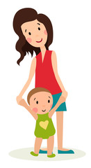 Print mother and children