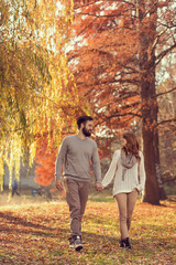Fototapeta premium Autumn walk