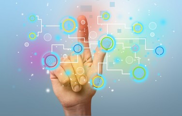 Obraz premium Cloud computing.