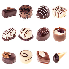 Collection of pralines