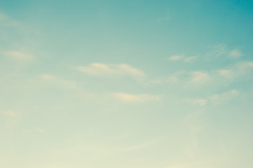 Cloud and sky in sunset