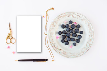 Cute and stylish branding mockup photo