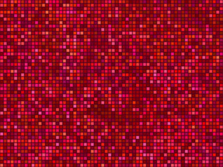 Seamless abstract pixel mosaic pattern. Red light color textured background.