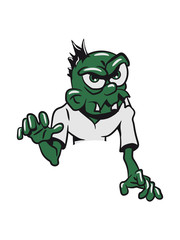 Zombie cool creepy punk funny