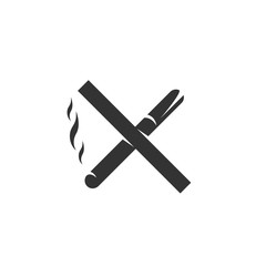 No smoking icon isolated on a white background