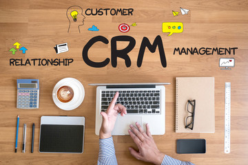  Customer CRM Management Analysis Service Business CRM - obrazy, fototapety, plakaty