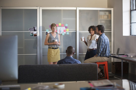 Business people talking in office