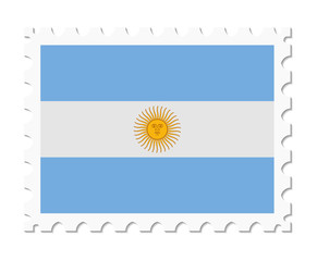 stamp flag argentina